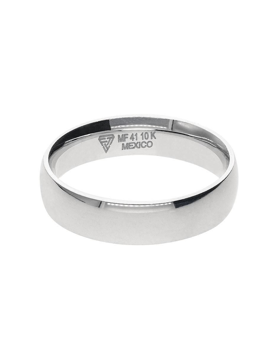 Anillo de compromiso de oro blanco 10 k Aprecio