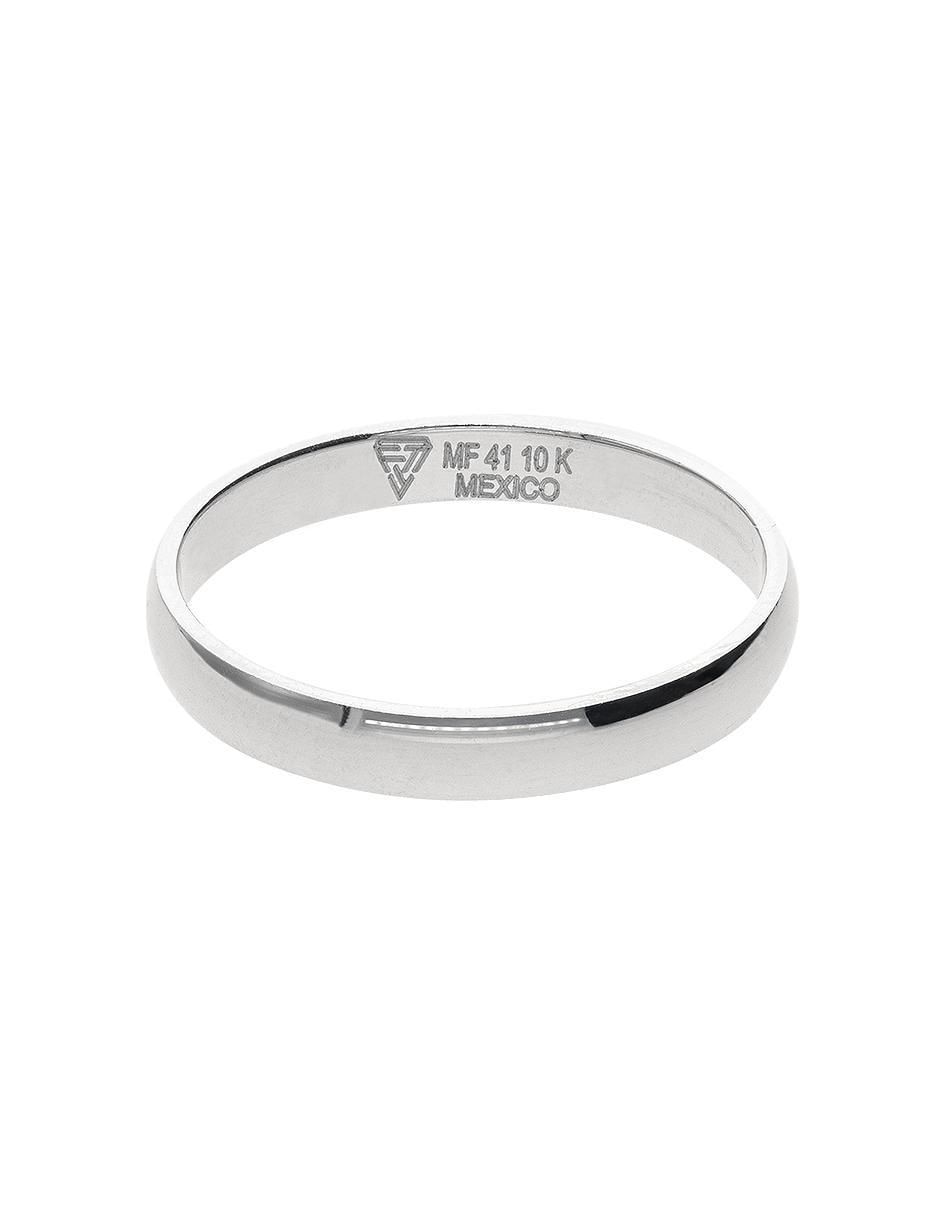 Anillo de compromiso de oro blanco 10 k Alianza