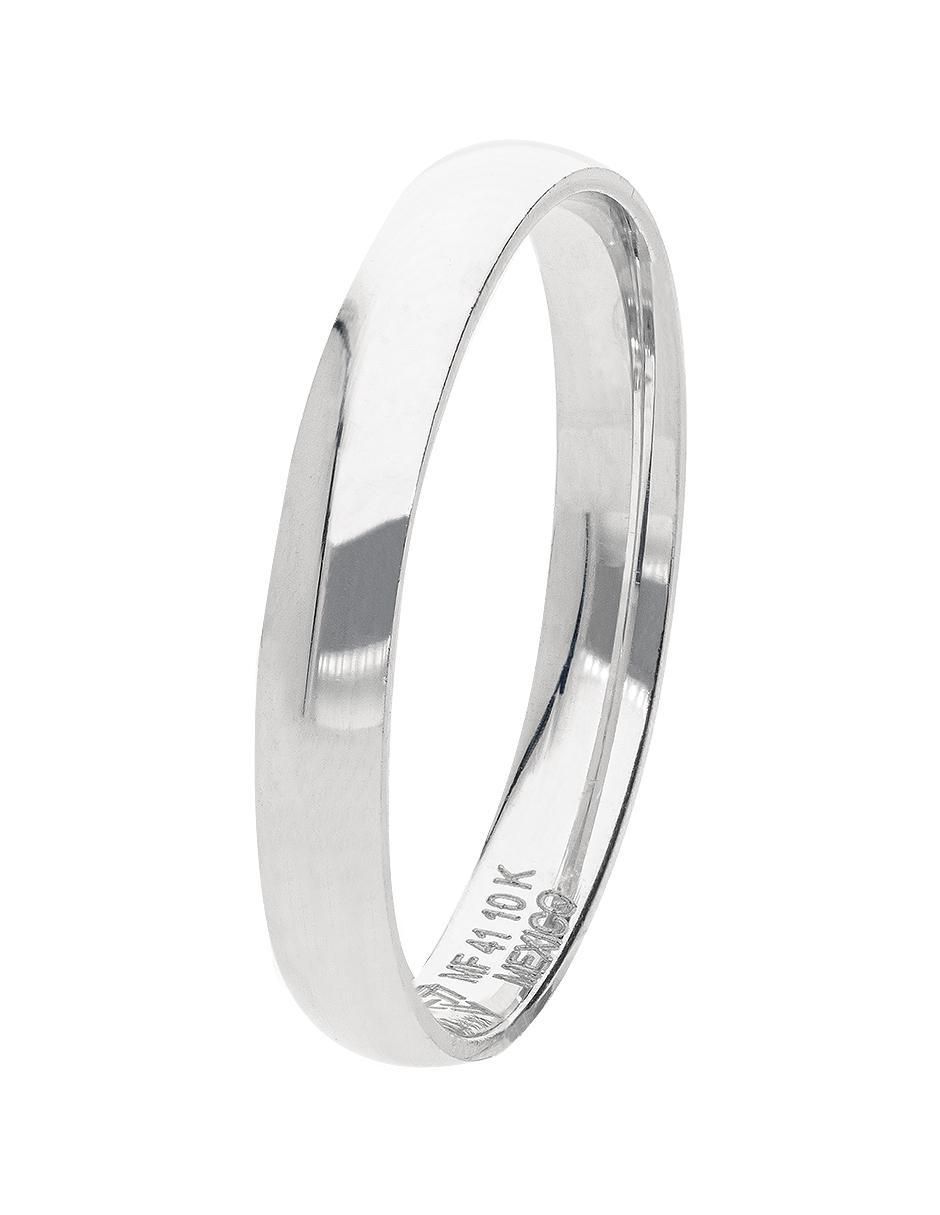 Anillo de compromiso de oro blanco 10 k Alianza 2