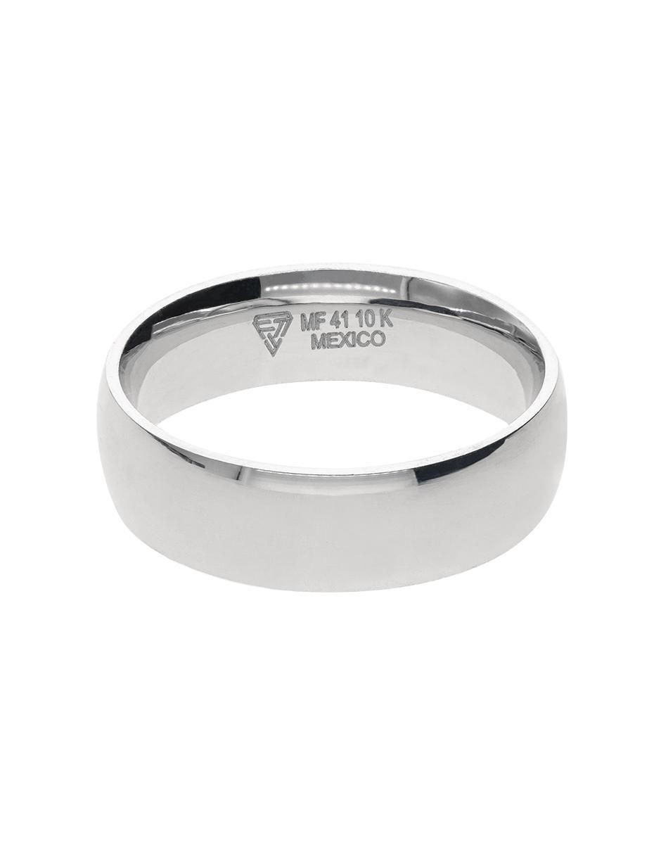 Anillo de compromiso de oro blanco 10 k Aprecio
