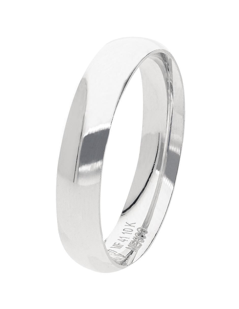 Anillo de compromiso de oro blanco 10 k 2