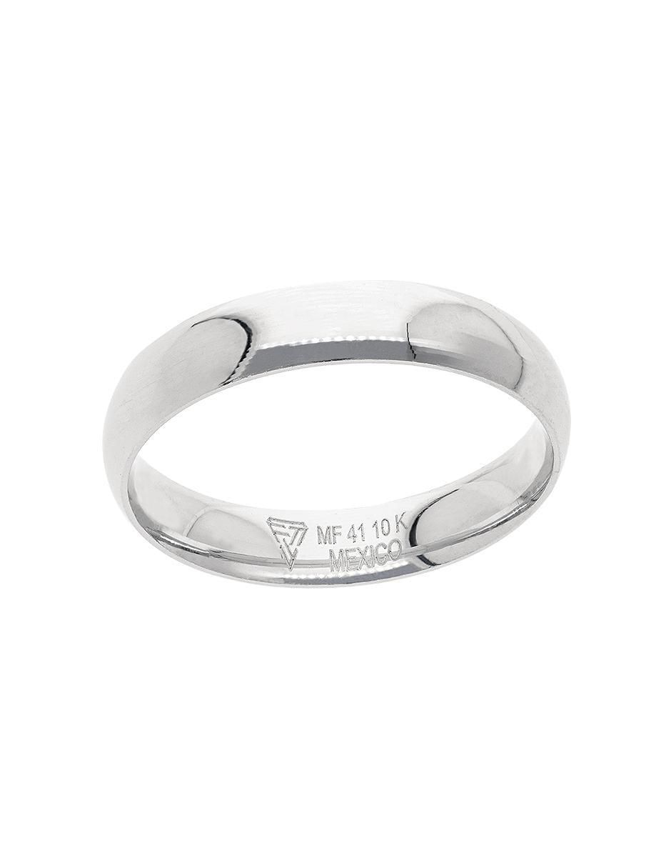 Anillo de compromiso de oro blanco 10 k 3