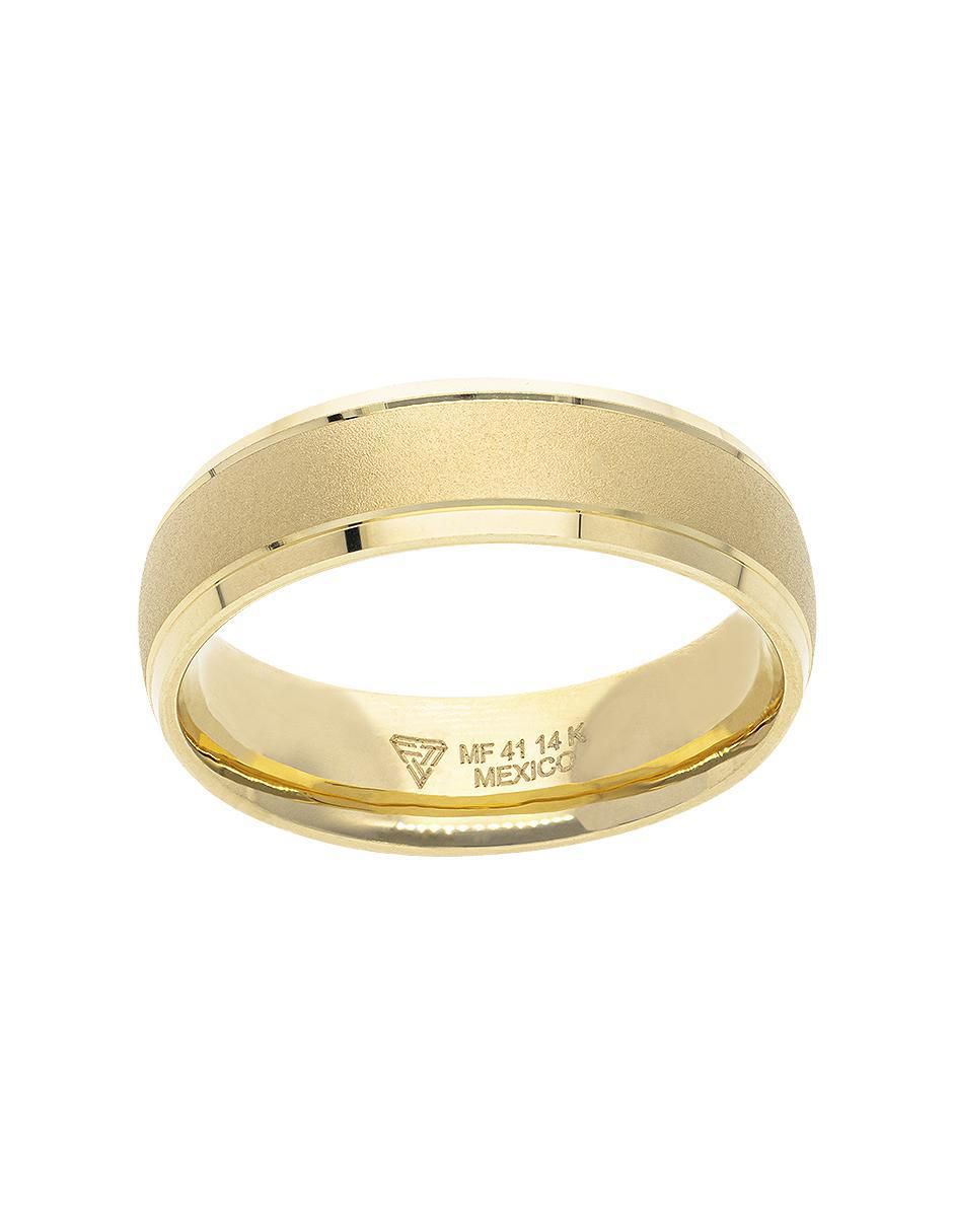 Anillo de compromiso de oro amarillo 14 k Cascada 3