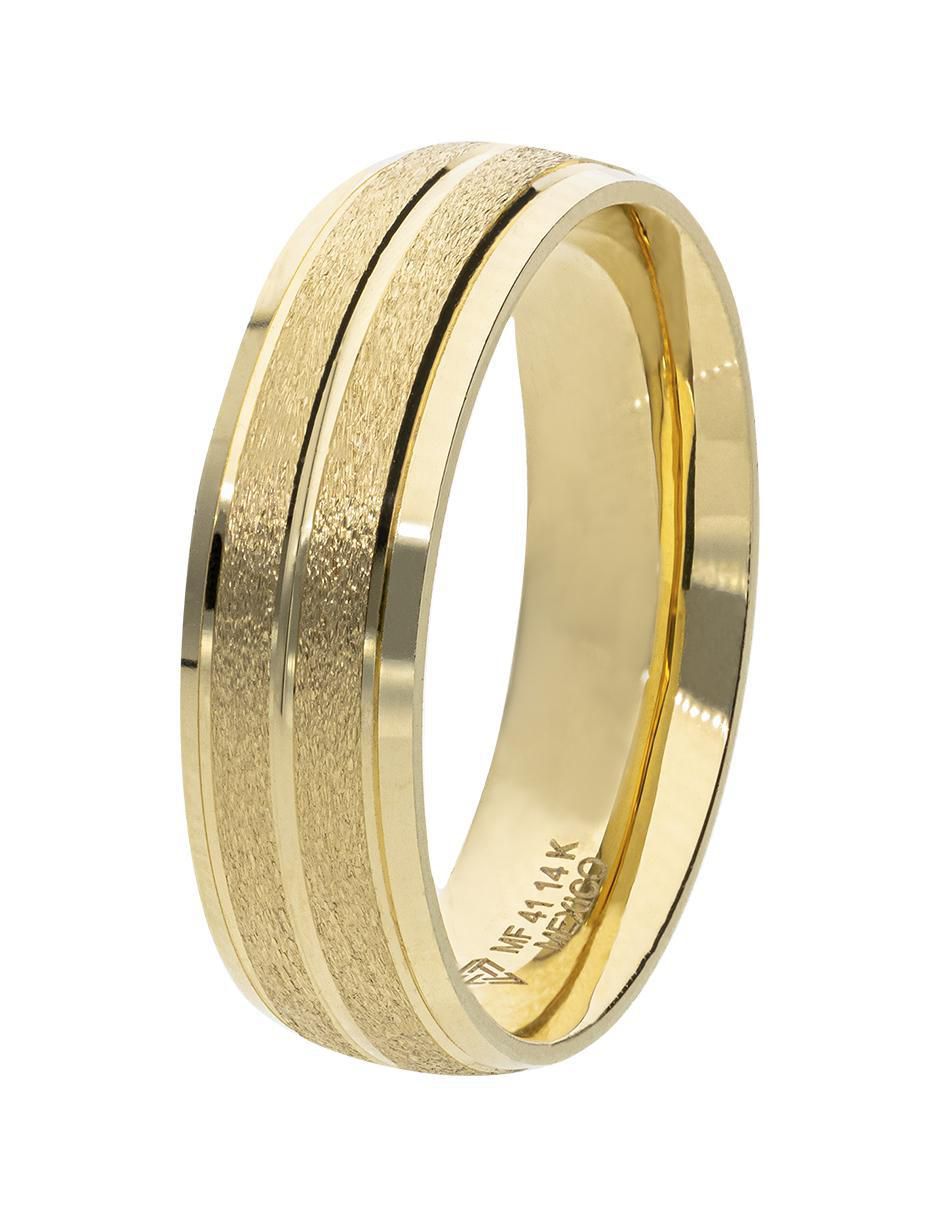 Anillo de compromiso de oro amarillo 14 k Rio 2