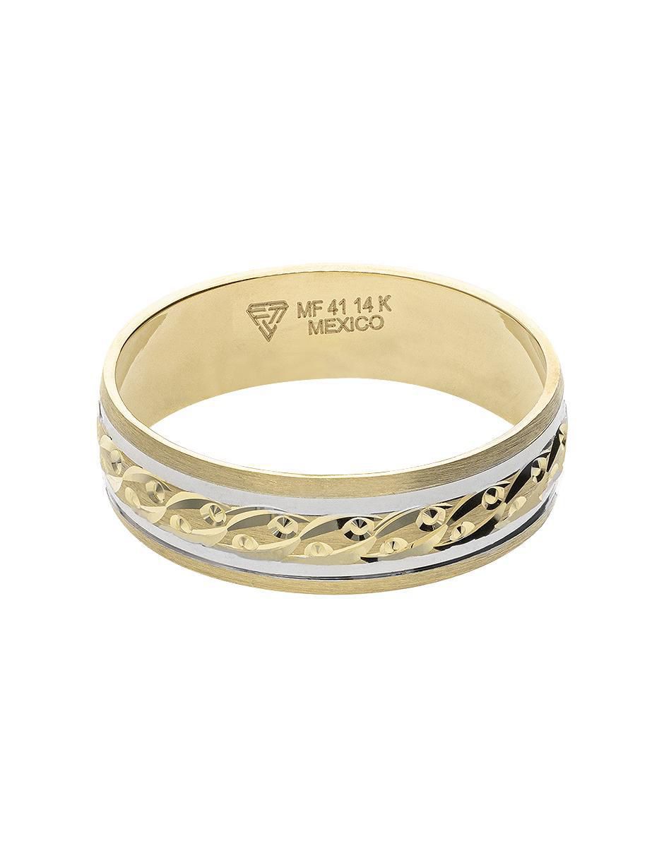 Anillo de compromiso de oro 14 k