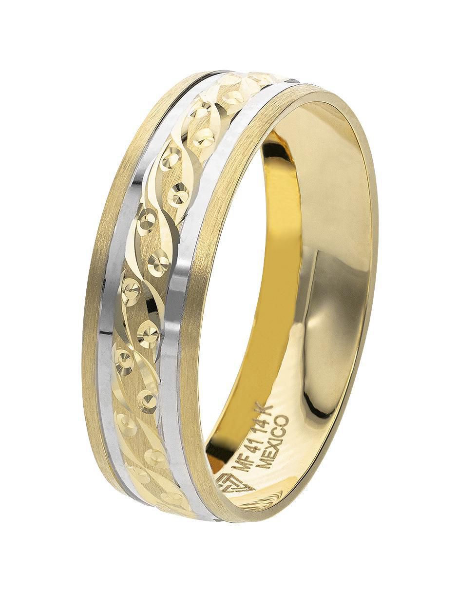 Anillo de compromiso de oro 14 k 2
