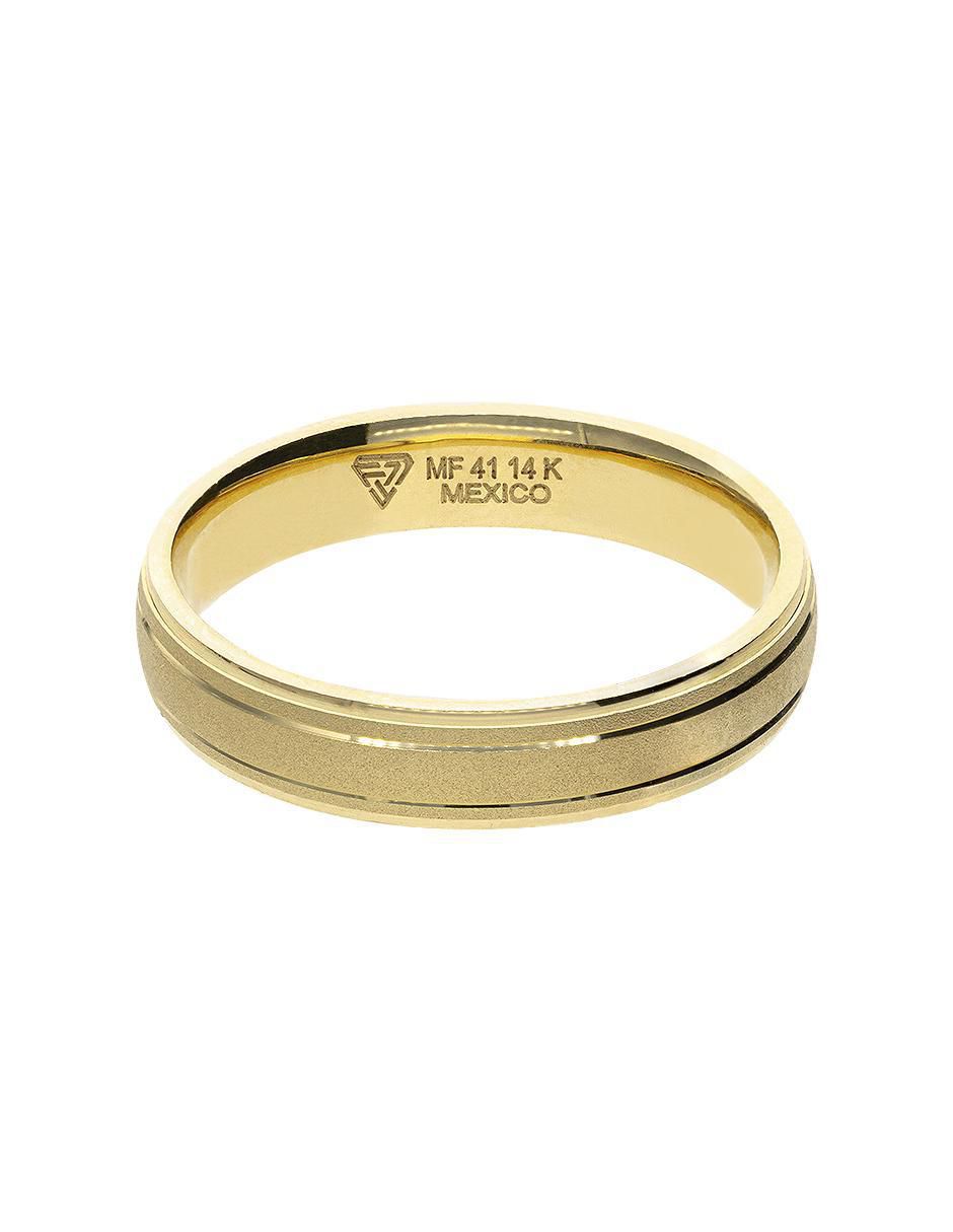 Argolla de oro amarillo 14 k