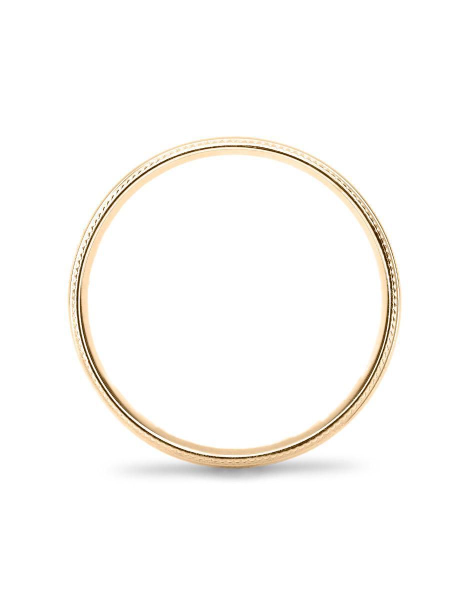 Argolla "de" oro 14 k mano forjada sin familia o colección sin gema