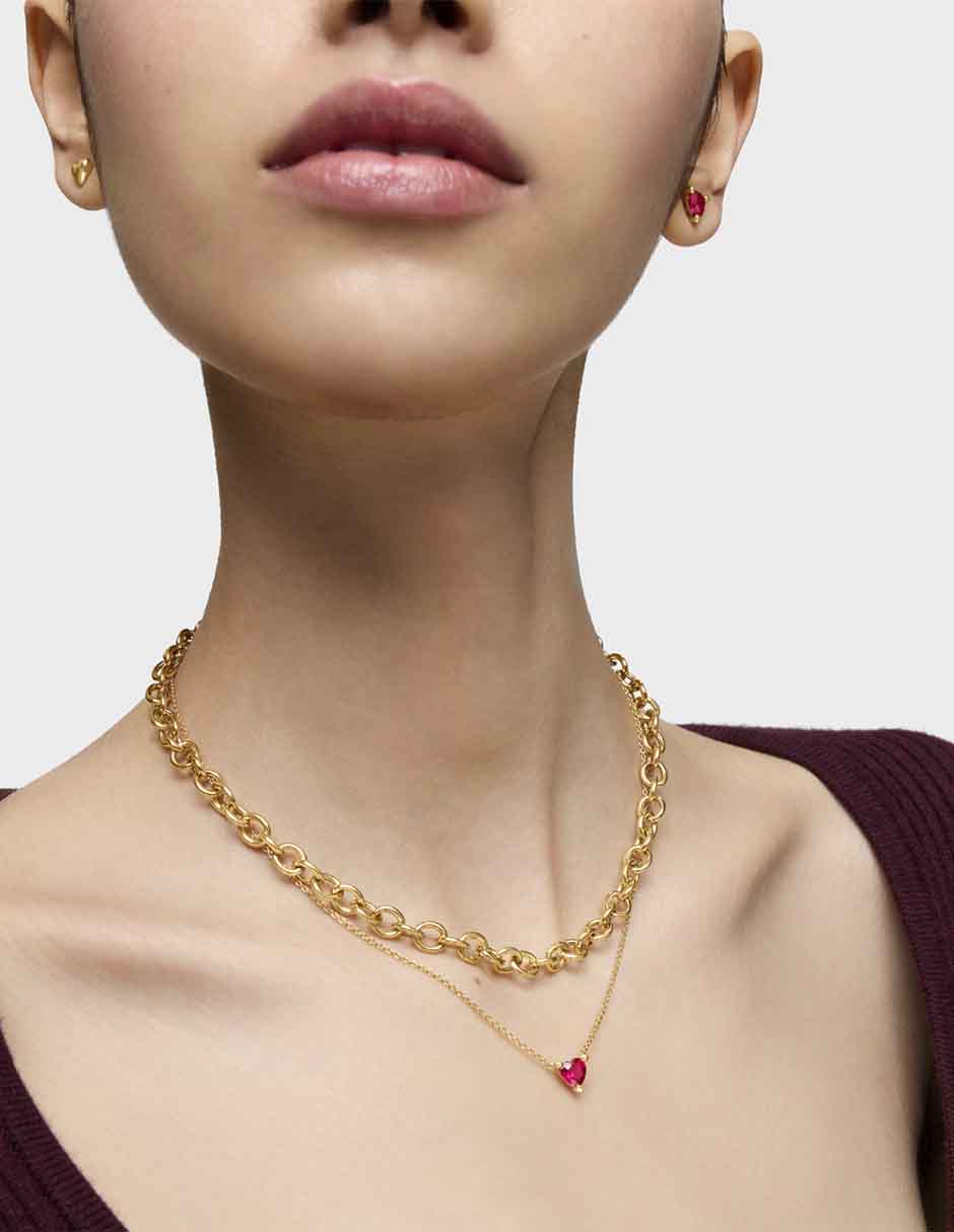 Collar de corazón Garden Of Love de plata P 925 5