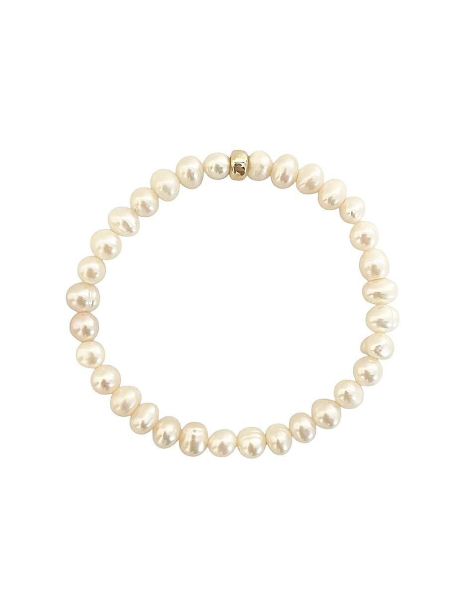 Pulsera de oro 10 K con acabado brillante Pulsera de oro 10 K con acabado brillante