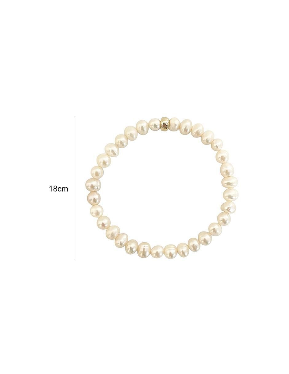 Pulsera de oro 10 K con acabado brillante 5