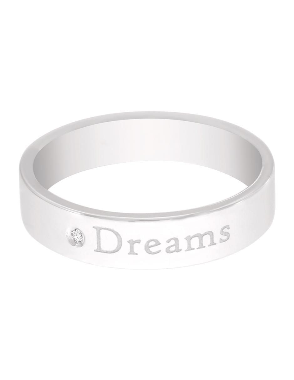 Anillo Dreams 14 k de oro amarillo diamante brillante