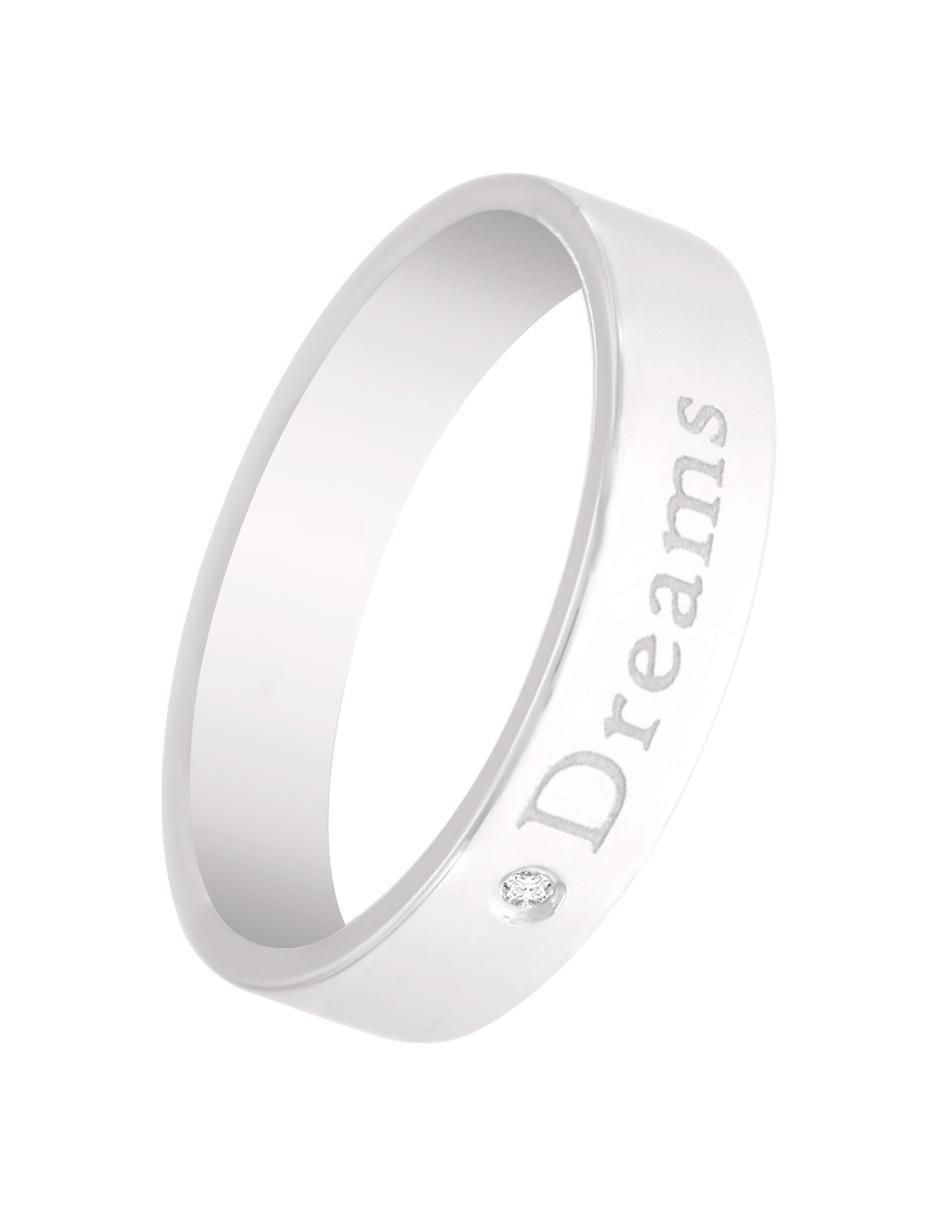 Anillo Dreams 14 k de oro amarillo diamante brillante 3