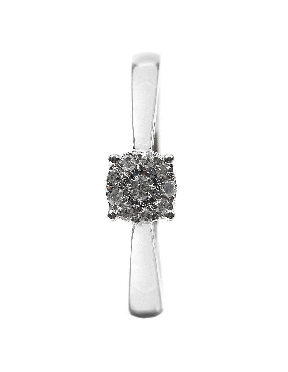 Anillo 14 k de oro diamante brillante 2