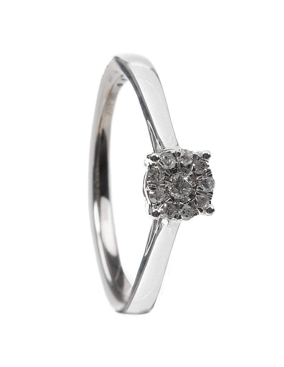 Anillo 14 k de oro diamante brillante 3