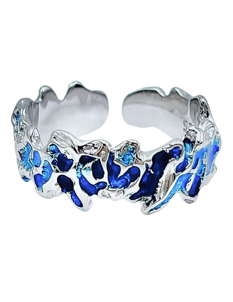 Anillo Brillo P 925 de plata craquelado 2