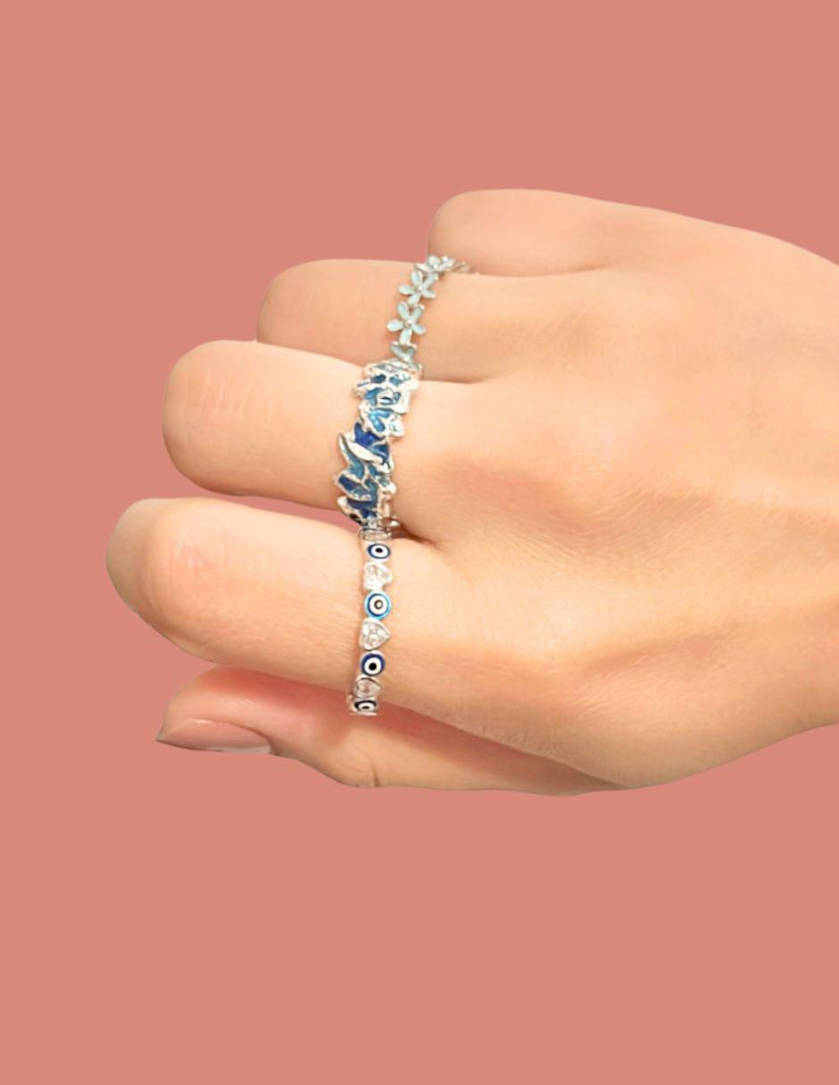Anillo Brillo P 925 de plata craquelado 5