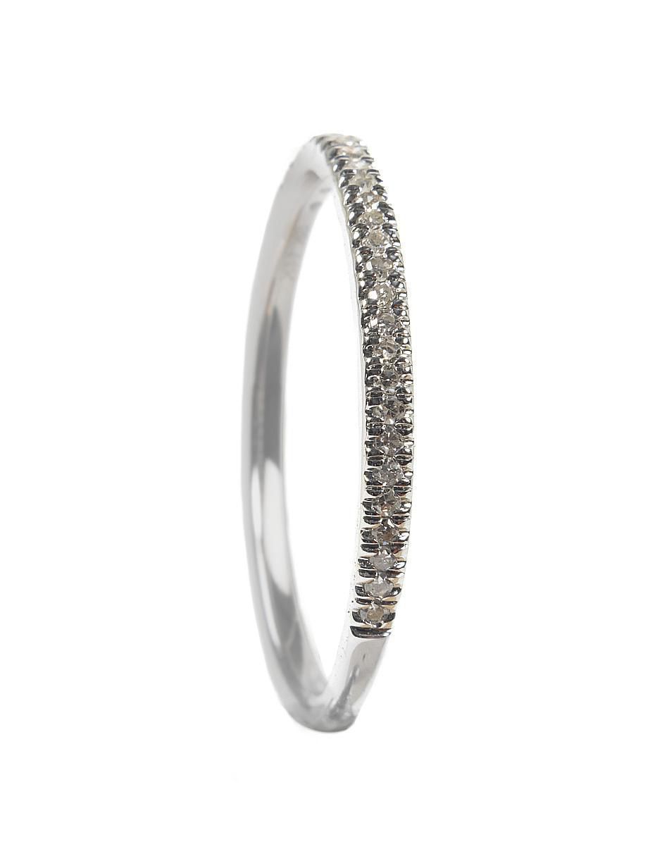 Anillo 14 k de oro diamante brillante
