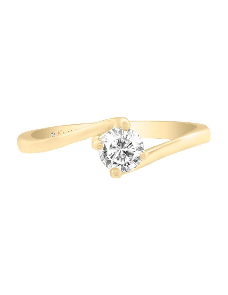 Solitario de oro 14 k Ryoko diamante Solitario de oro 14 k Ryoko diamante
