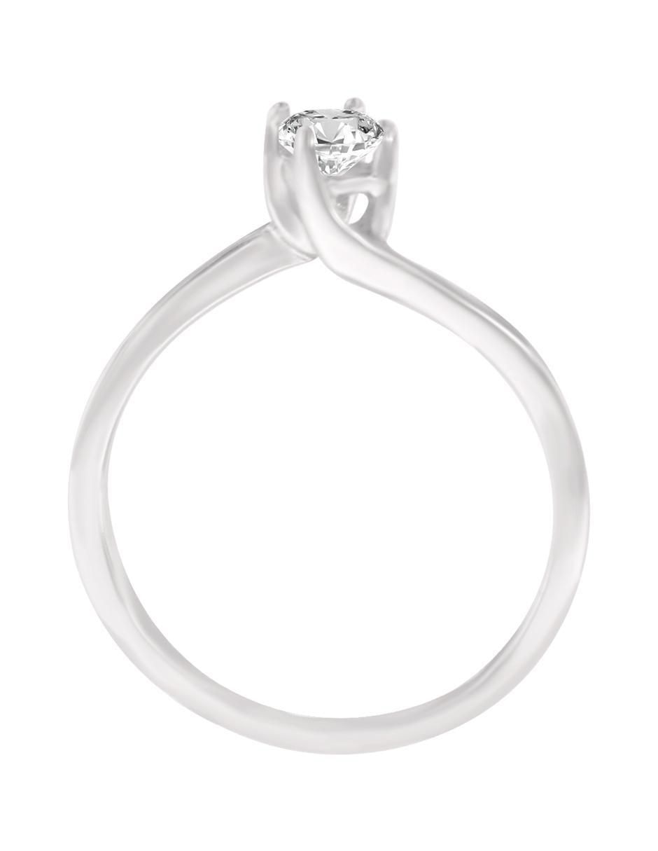 Solitario de oro 14 k Ryoko diamante 2
