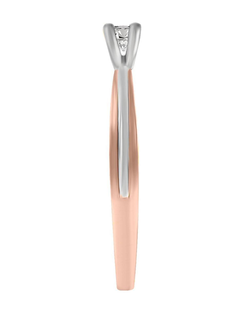 Solitario de oro 14 k Katherin diamante 4