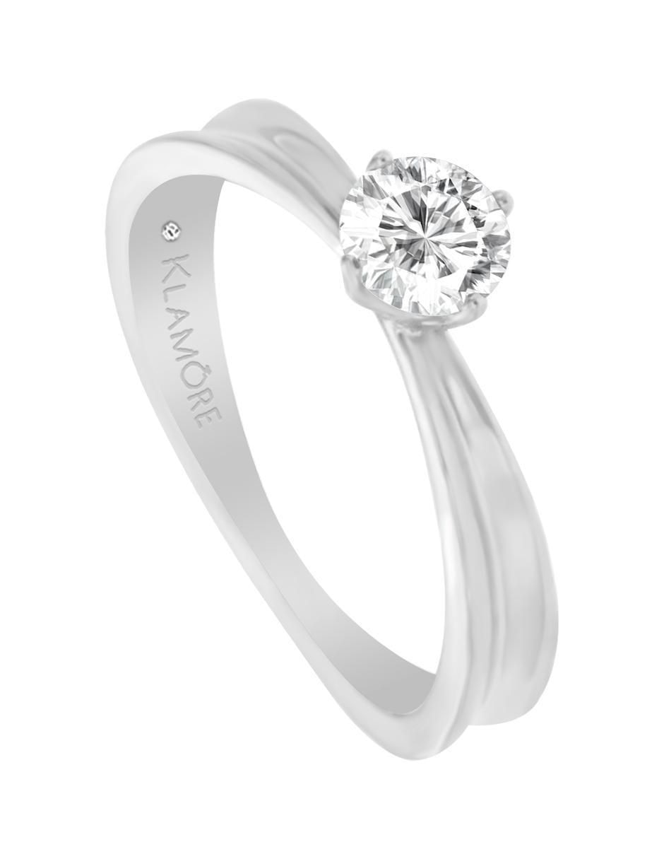 Solitario de oro 14 k Wendy diamante 2