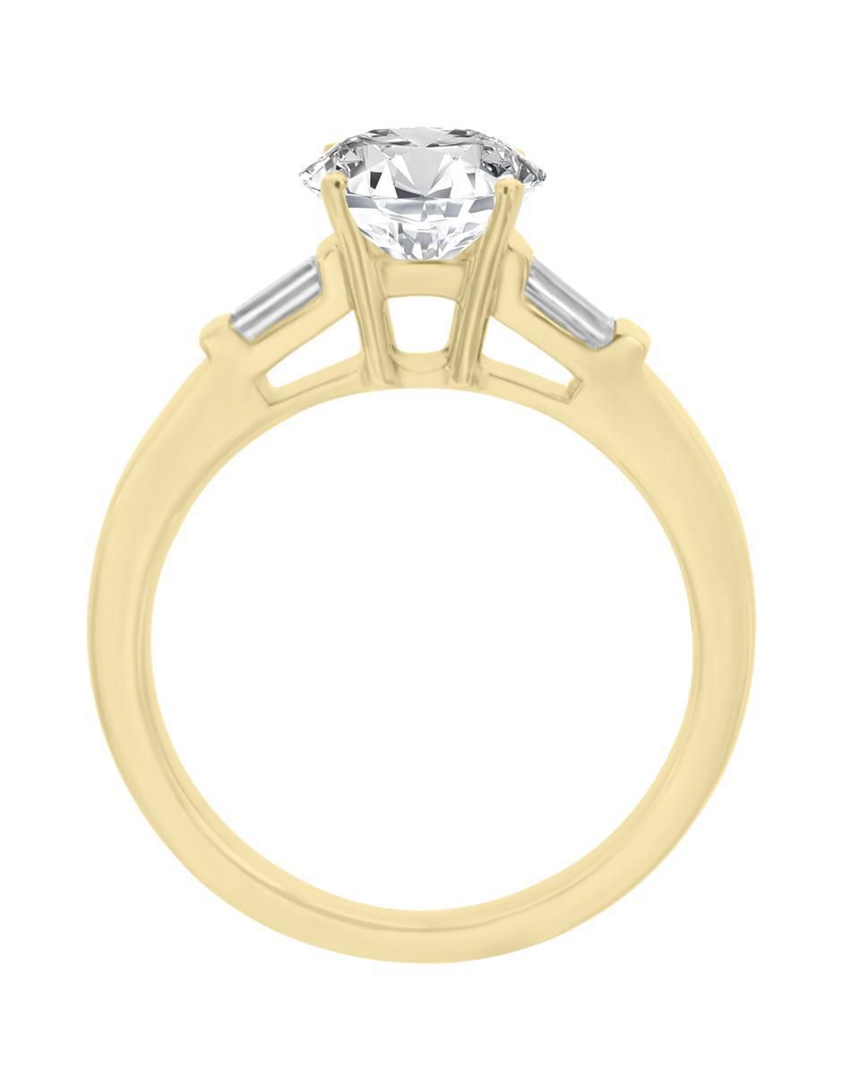 Solitario de oro 14 k Cina diamante 2