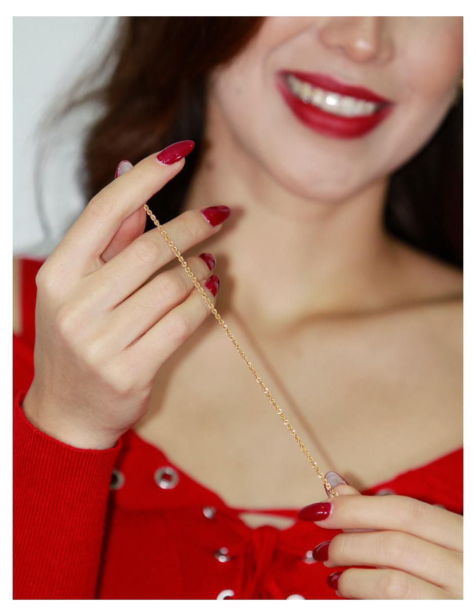 Pulsera de oro 10 K con acabado brillante 6
