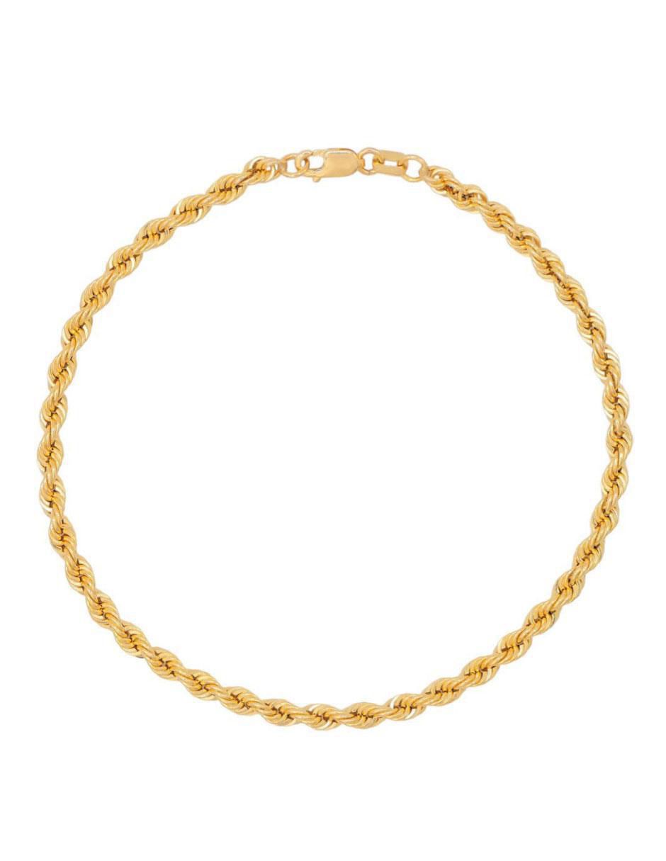 Pulsera de oro amarillo 10 K acabado brillante