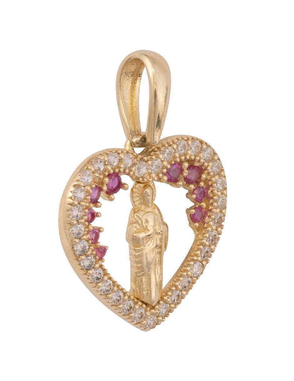 Dije de corazón de oro 10 K 2