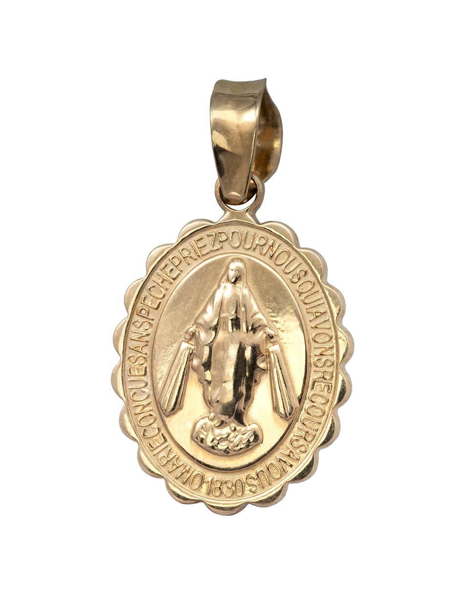 Dije ovalado de oro 10 K