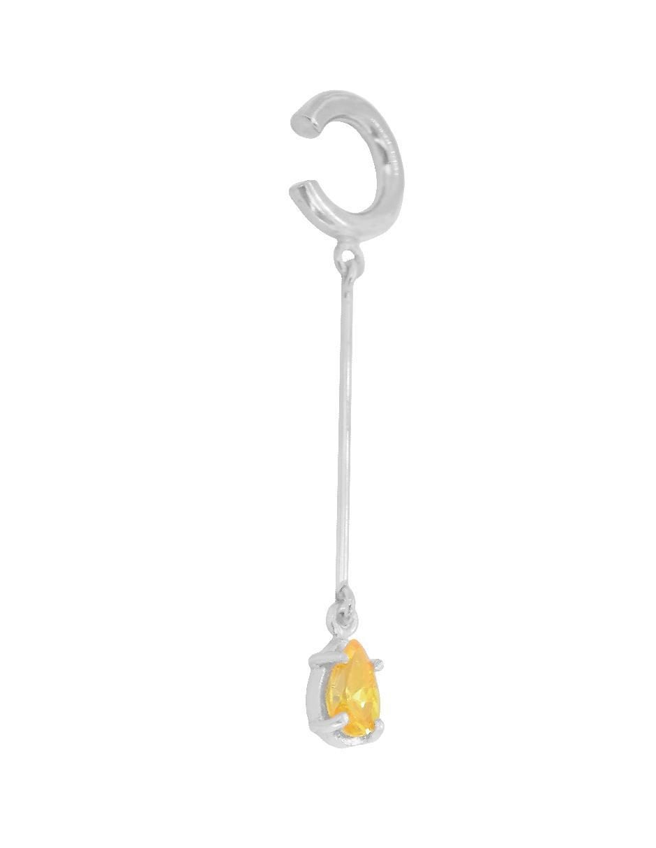Ear cuff "de (si aplica)" gota no aplica teresa díaz joyería mexicana básicos modernos "de" plata p 925 "con acabado" plateado zirconia