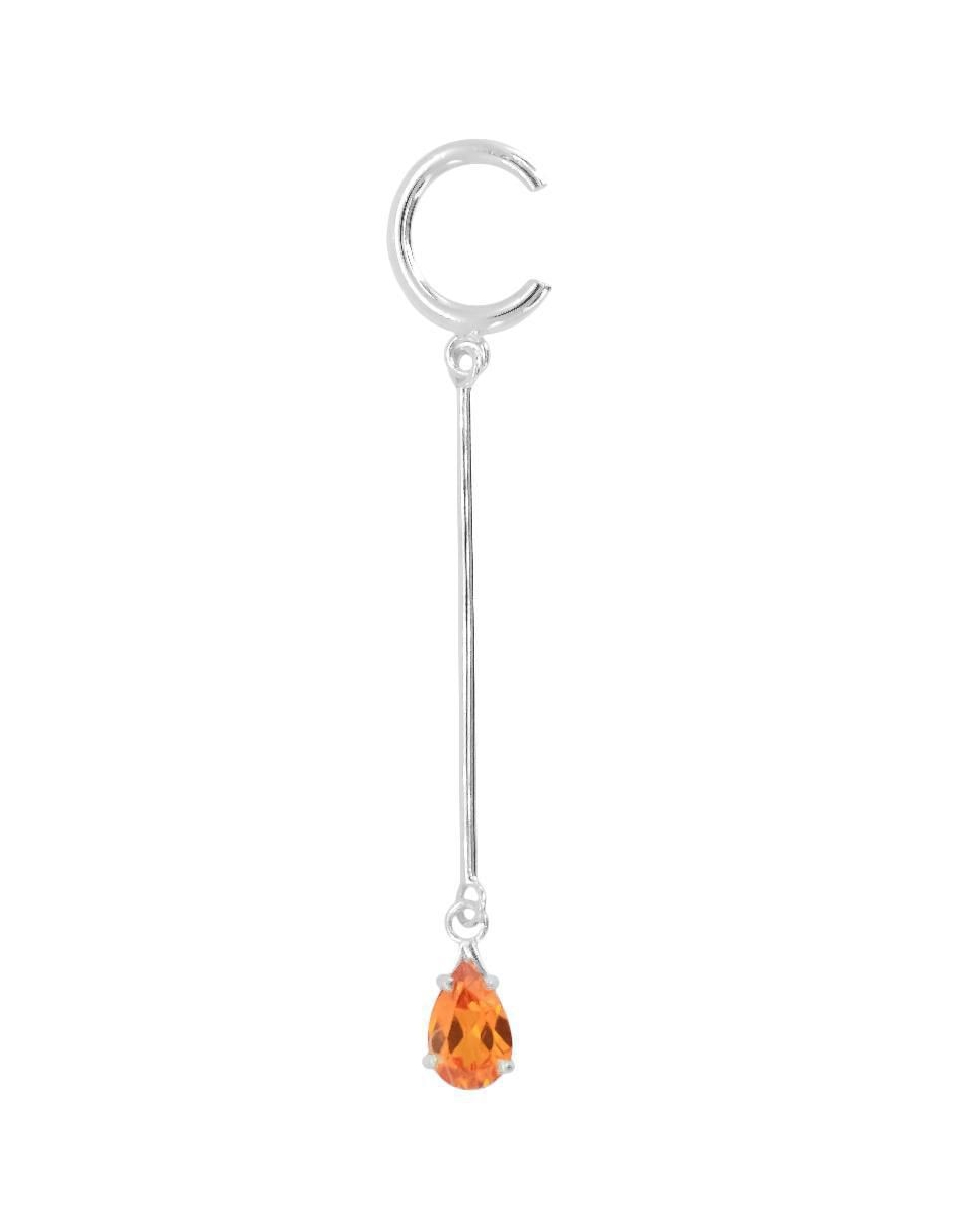 Aretes de gota de plata P 925 con acabado plateado zirconia Aretes de gota de plata P 925 con acabado plateado zirconia