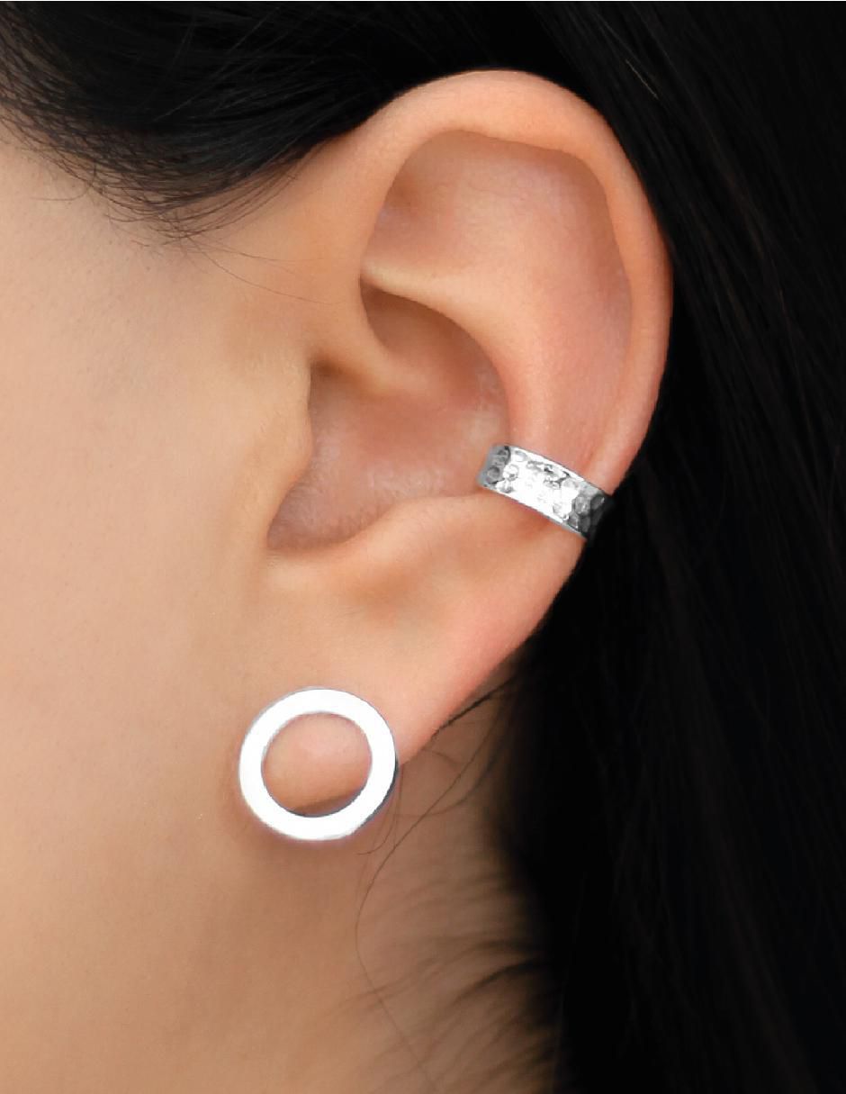 Ear cuff "de (si aplica)" redonda no aplica teresa díaz joyería mexicana básicos modernos "de" plata p 925 "con acabado" baño oro sin gema