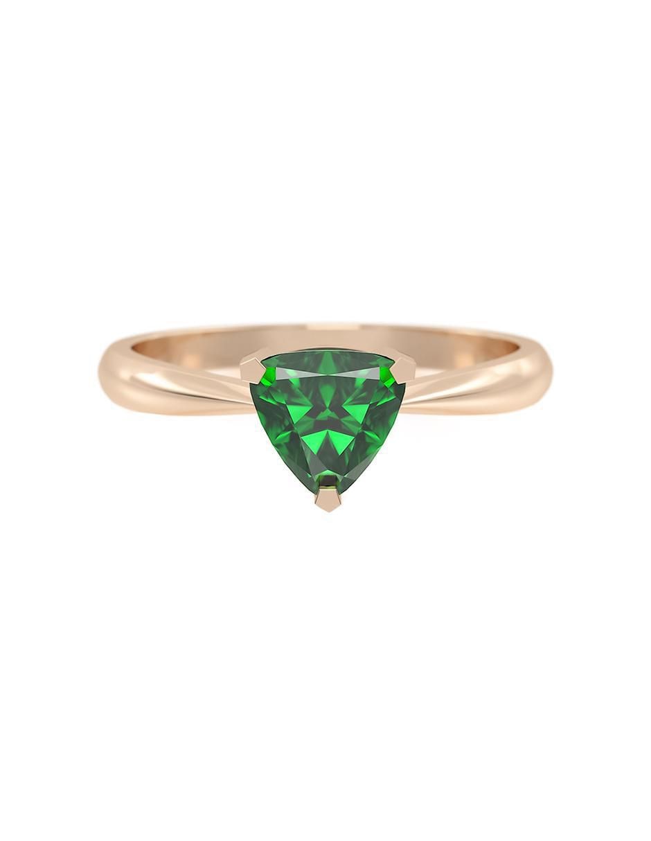 Anillo de compromiso de oro 10 k zirconia