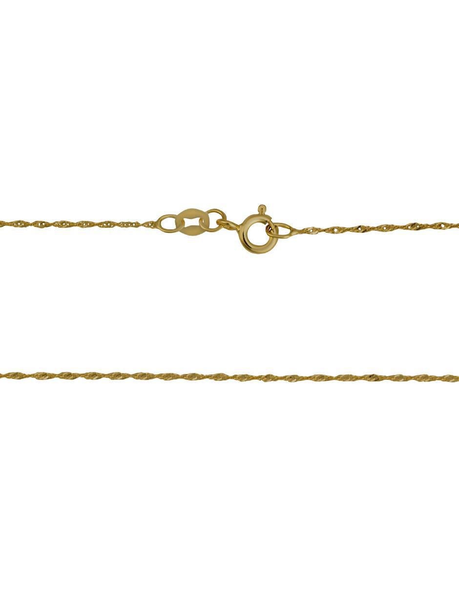 Gargantilla Singapur de oro 14 K 3