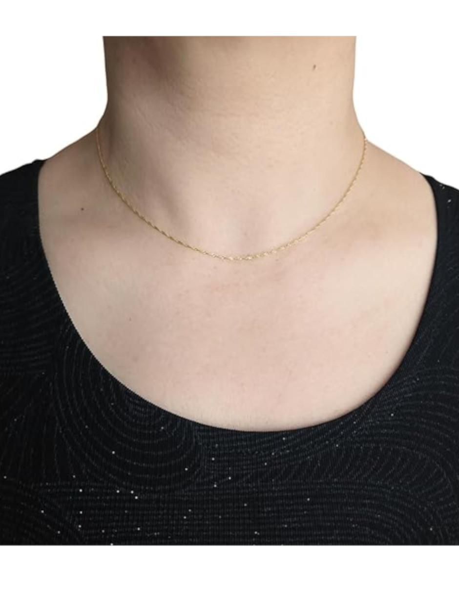 Gargantilla Singapur de oro 14 K