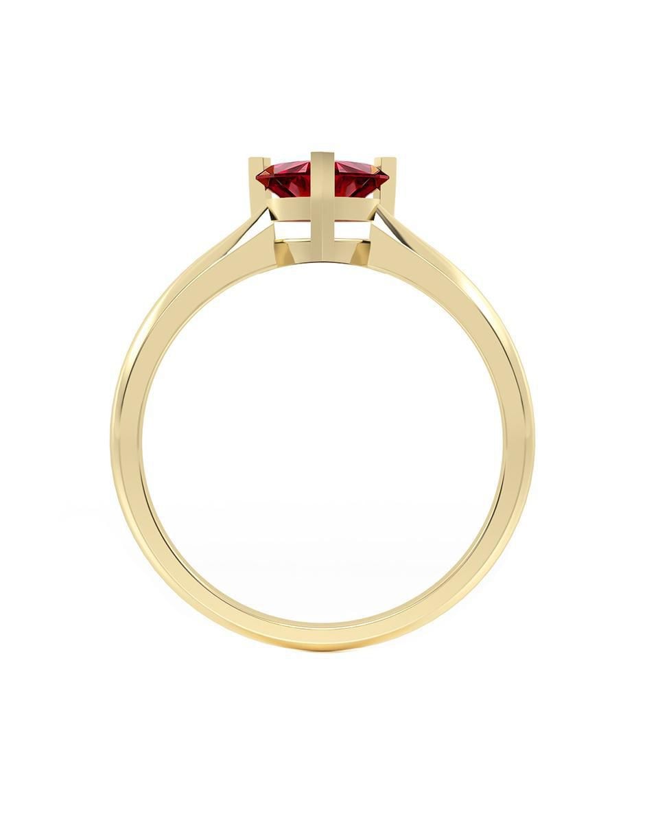 Anillo de compromiso "de" oro 14 k abba joyas no aplica zirconia