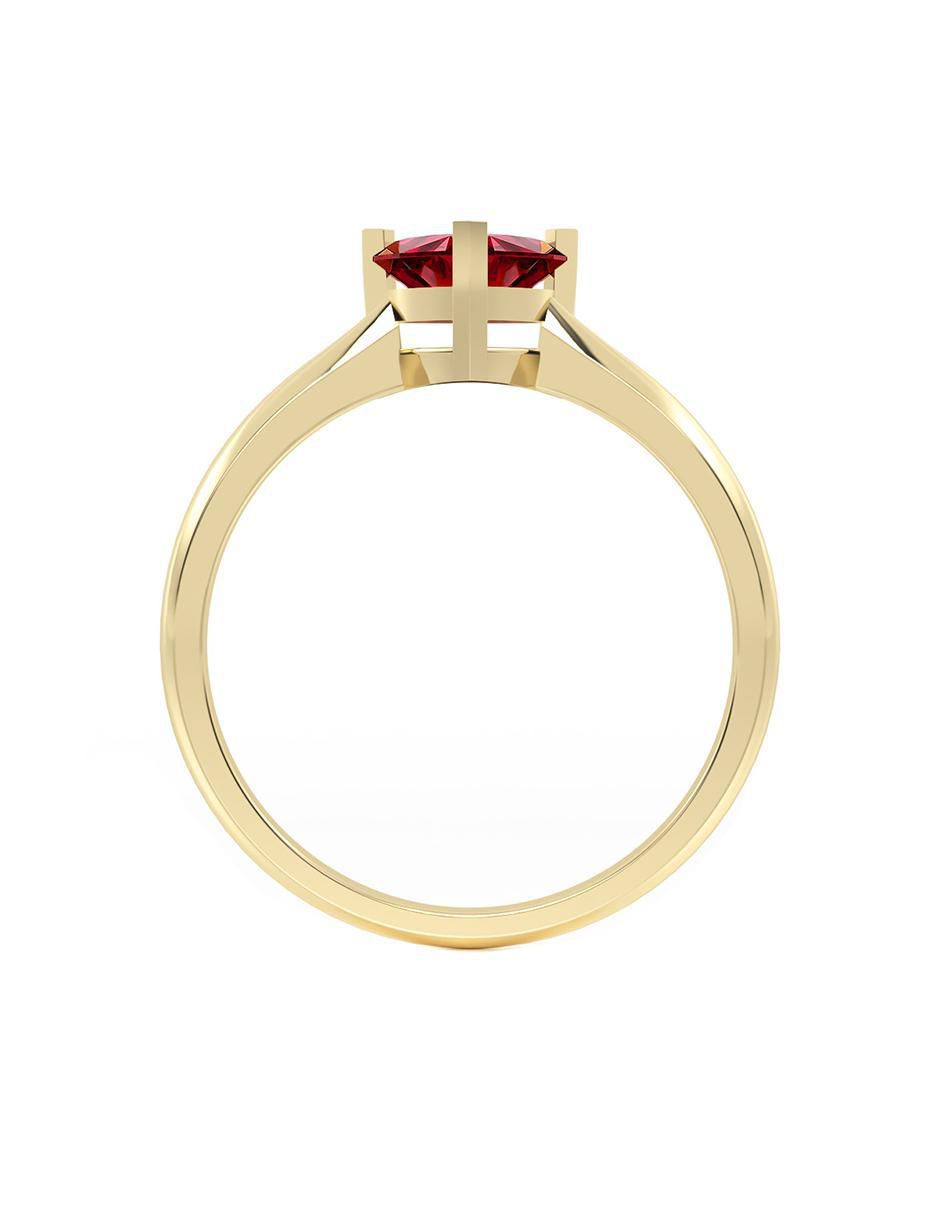 Anillo de compromiso "de" oro 14 k abba joyas no aplica zirconia