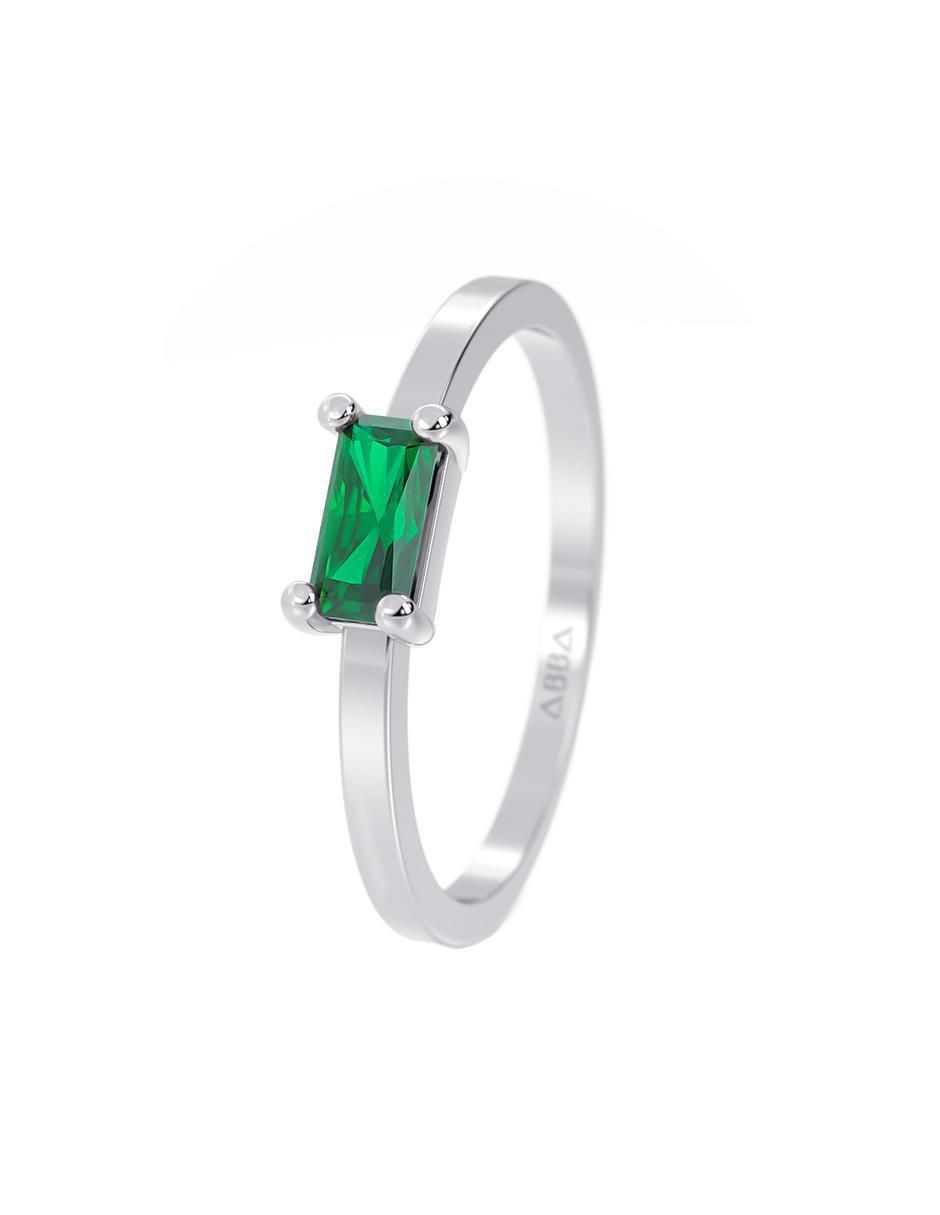 Anillo de compromiso de oro 10 k zirconia 2
