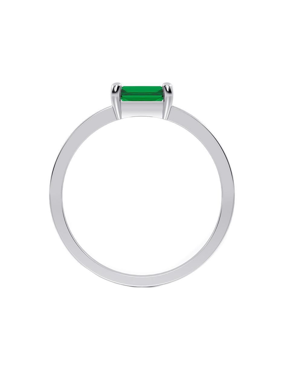 Anillo de compromiso de oro 10 k zirconia 3