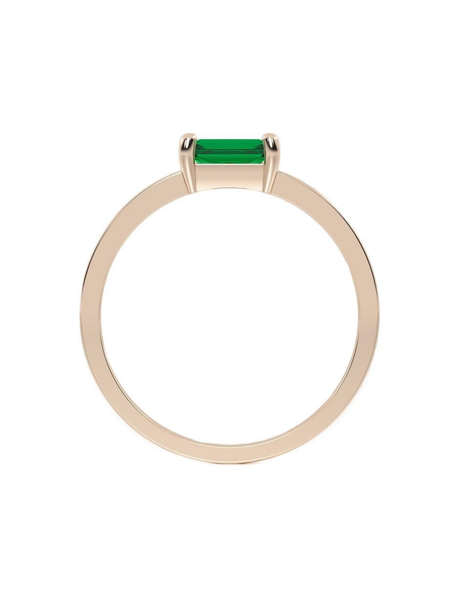 Anillo de compromiso de oro 14 k zirconia 3
