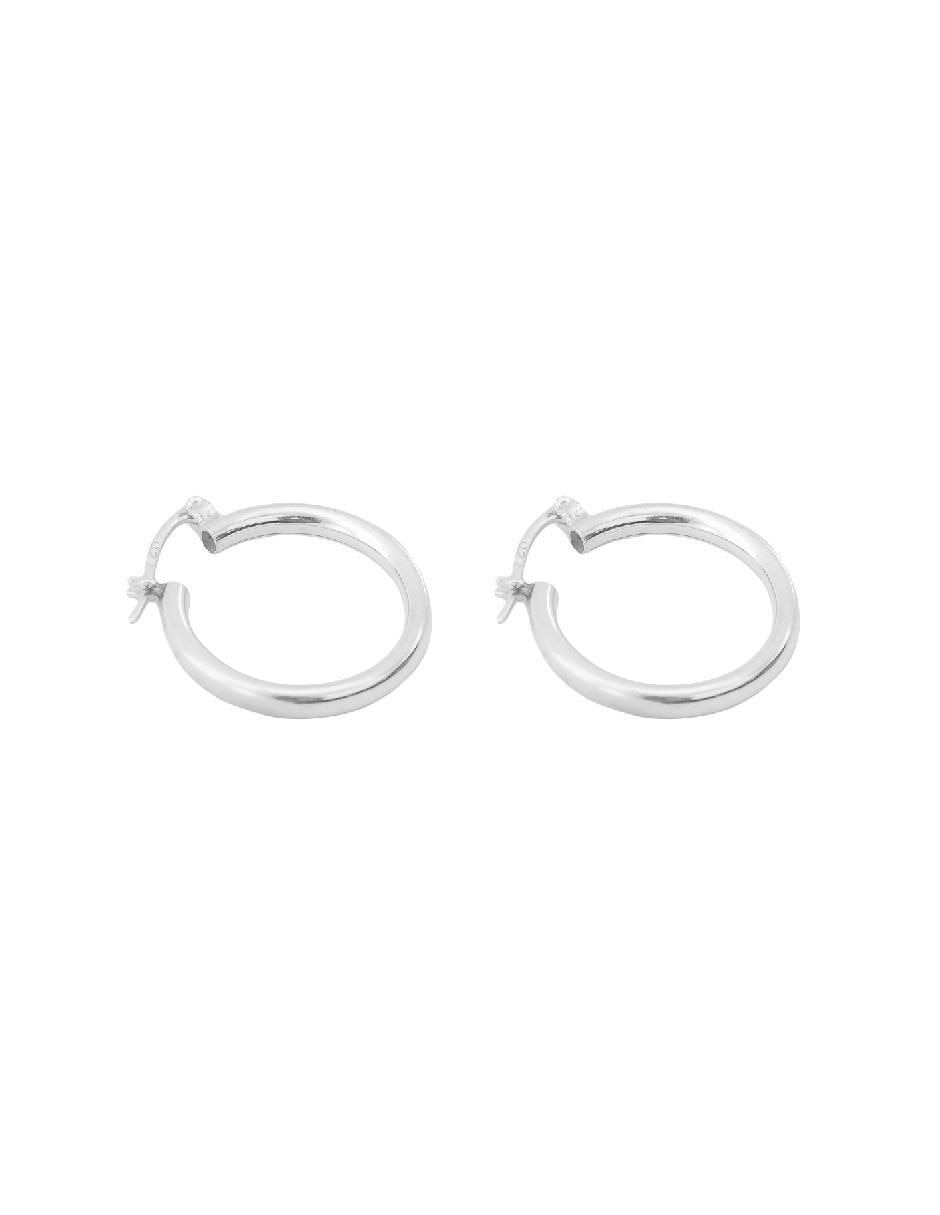 Arracadas de plata P 925 con acabado plateado 2