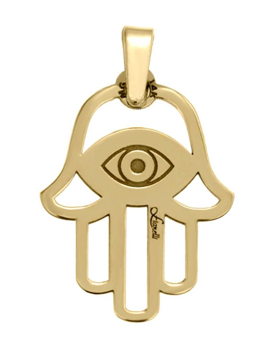Dije de mano de fátima fortuna de oro 14 K