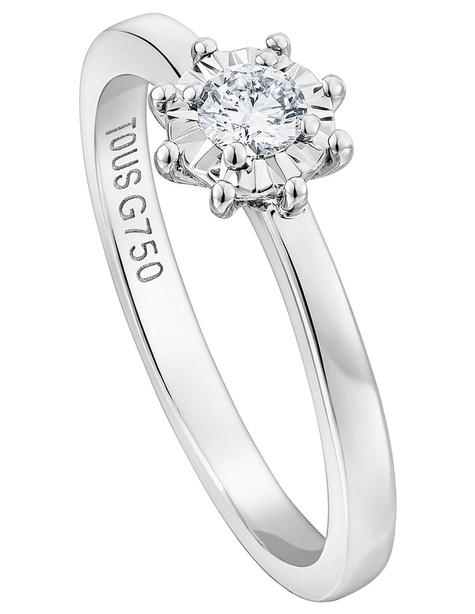 Anillo Les Classiques 18 k de oro blanco diamante pavé 2