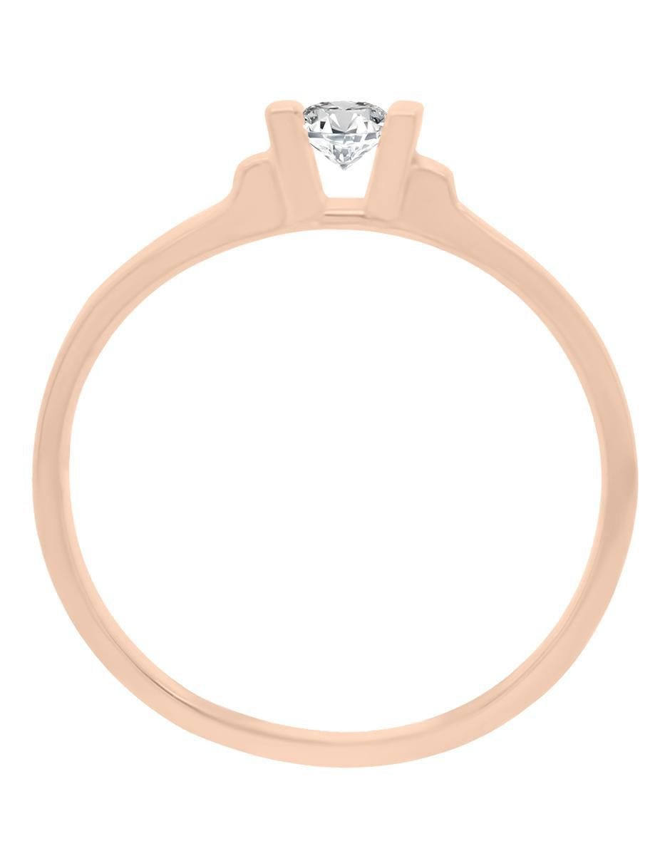 Solitario de oro 14 k Kambri diamante 2