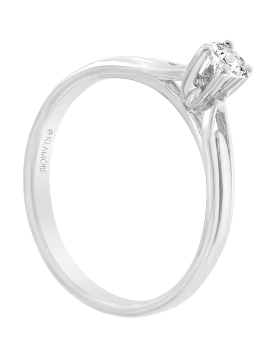 Solitario de oro 14 k Fabianne diamante 3