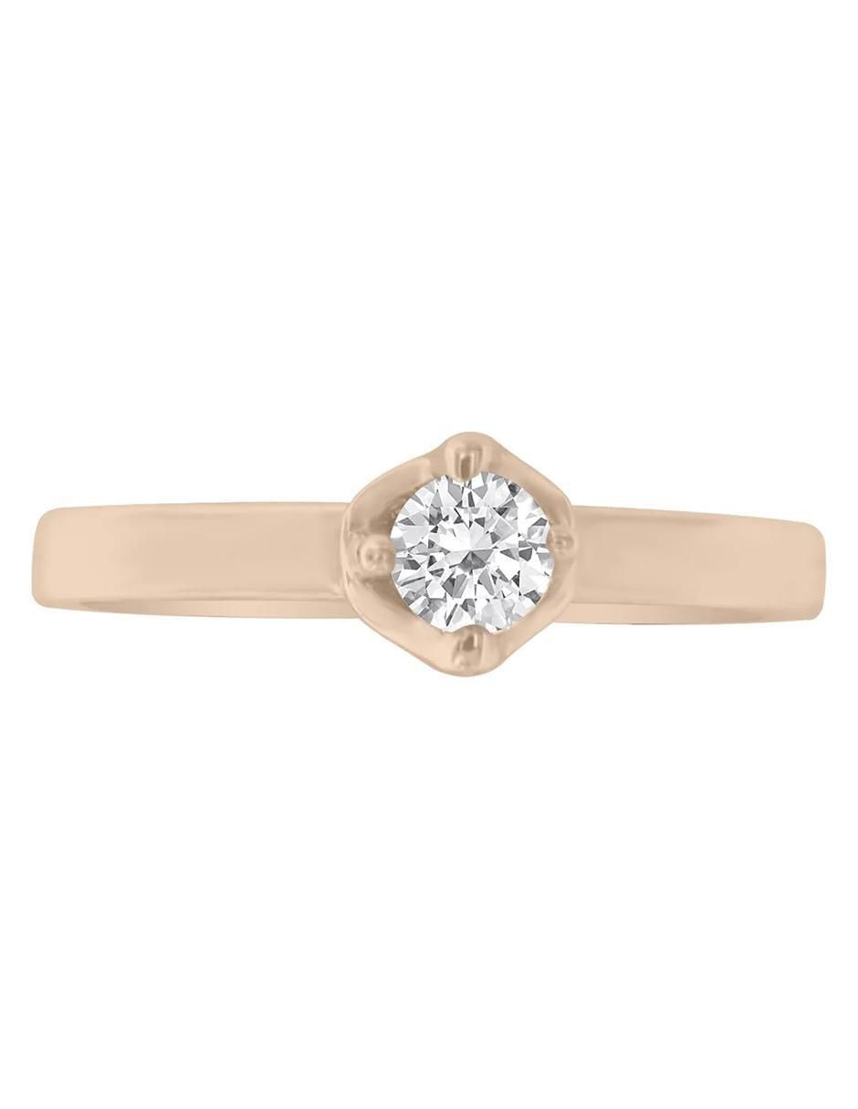 Solitario de oro 14 k Adnya diamante Solitario de oro 14 k Adnya diamante