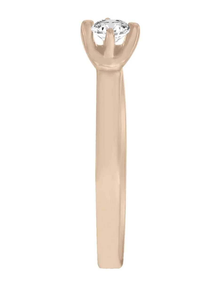 Solitario de oro 14 k Adnya diamante 4