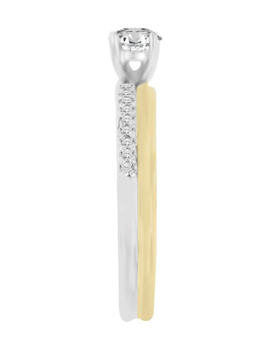 Solitario "de" oro 14 k klamore anthea diamante